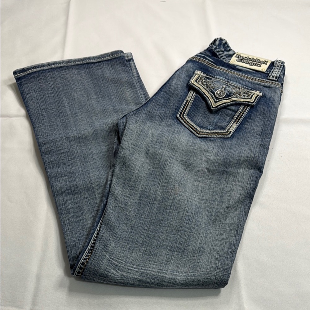Rock & Roll Cowgirl Blue Boot Cut Jeans
